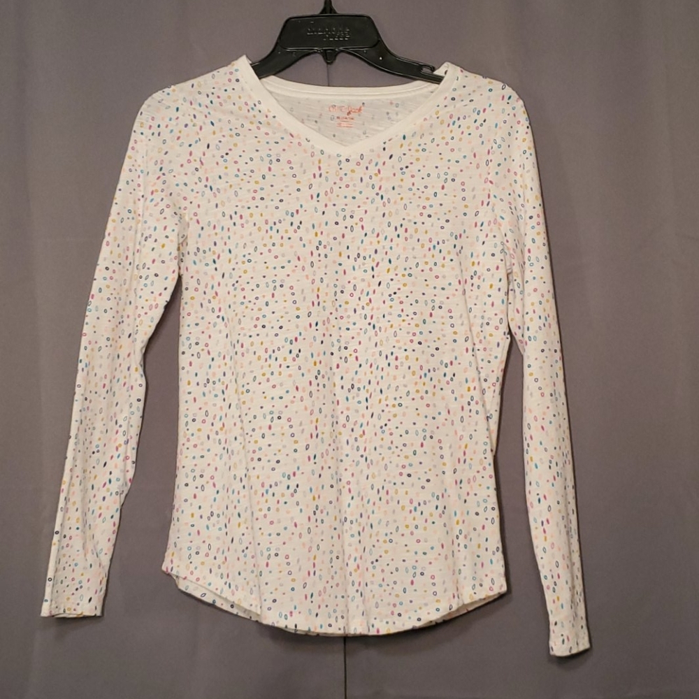 Speckled White Tee